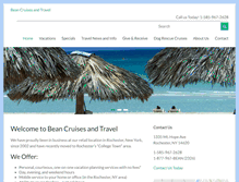 Tablet Screenshot of beancruisesandtravel.com